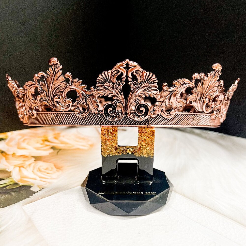 Royal Prince Crown for Men, Copper Vintage Crown, Renaissance Crown, Prom Crown